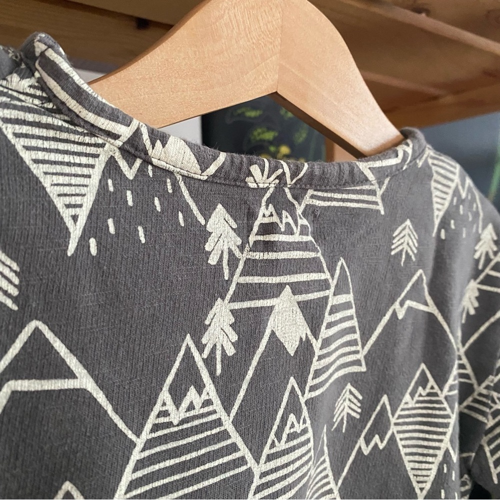 Lali Gray Winter Mountain Print Long Sleeve Shirt - Picture 9 of 13